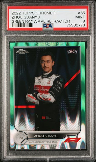 2022 Topps Topps Chrome Refractor #65 Zhou Guanyu F1 front
