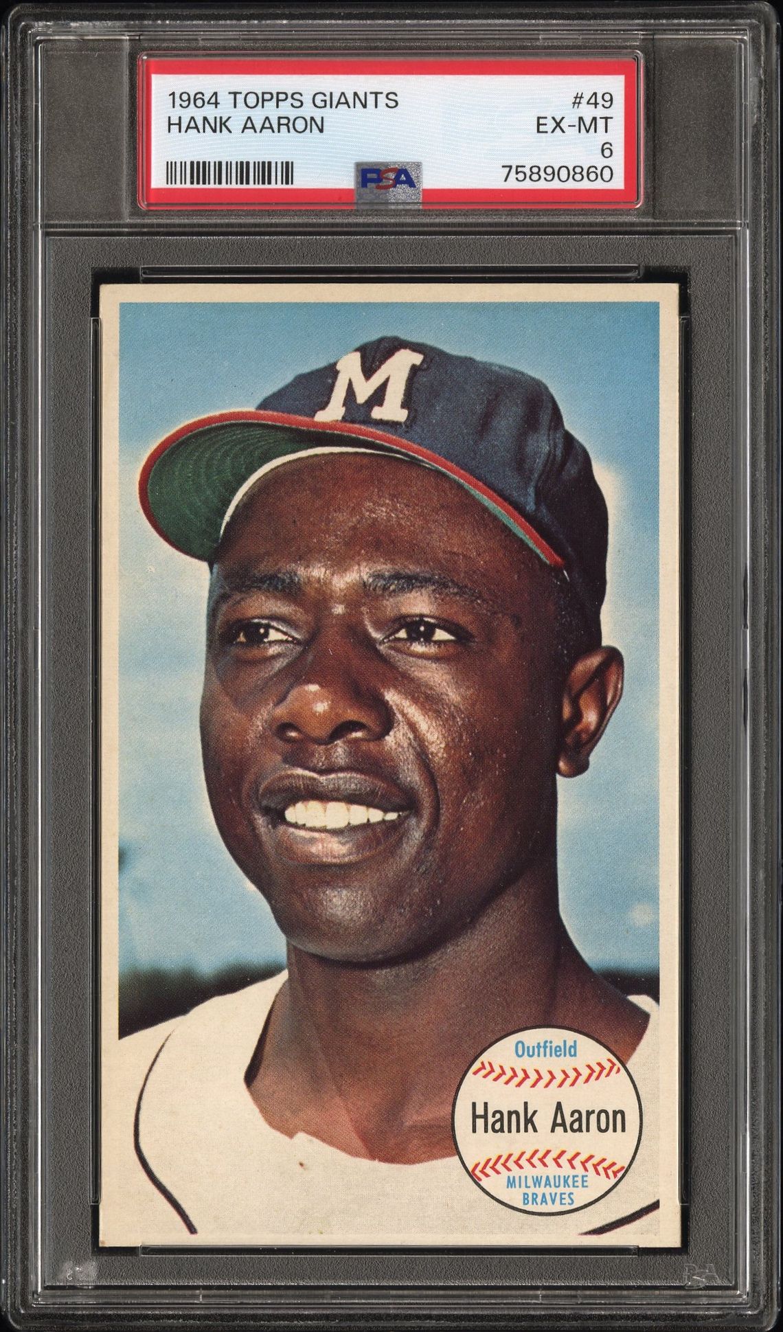 1964 Topps TOPPS GIANTS #49 Hank Aaron front