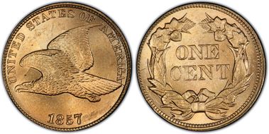 1857 1C Clash w/ 50C, FS-402 MS65