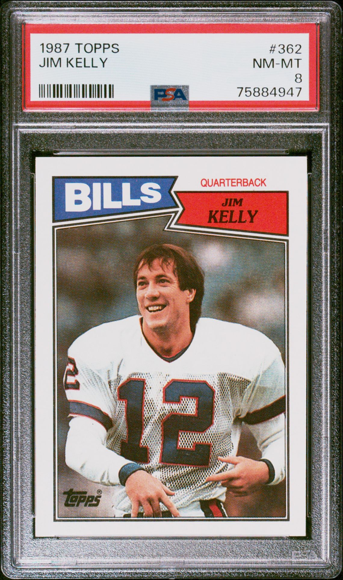 1987 Topps TOPPS #362 Jim Kelly front
