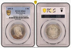 1892-F 2 Mk J-174 MS62