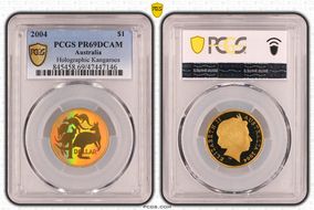 2004 $1 Holographic Kangaroos PR69DCAM