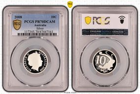 2008 10C Silver PR70DCAM