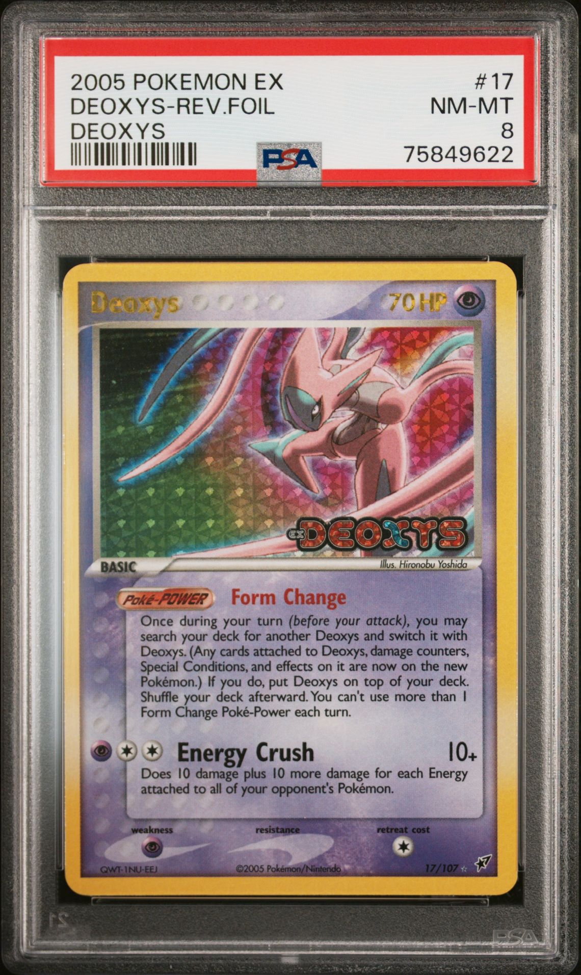 2005 Pokemon #17 Deoxys-Rev.Foil front