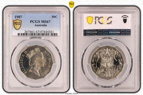 1987 50C MS67