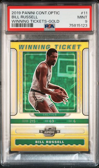2019 Panini Prizm Refractor #11 Bill Russell front