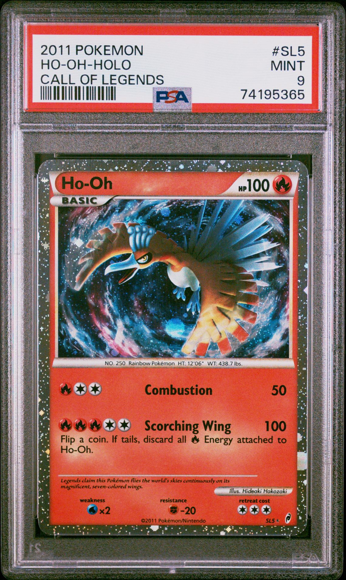 2011 Pokemon POKEMON CALL OF LEGENDS #SL5 Ho-Oh-Holo front