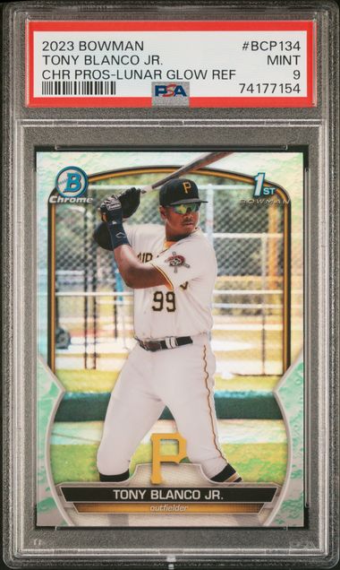 2023 Bowman Refractor #BCP134 Tony Blanco Jr. front