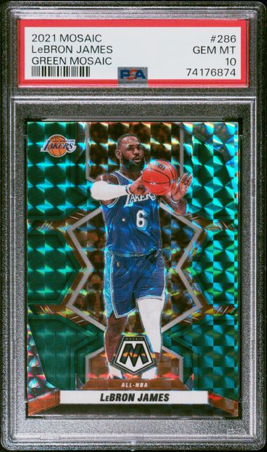 LeBron James Reactive Orange Mosaic PSA outlets GEM MINT 10