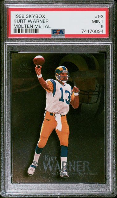 1999 Skybox Molten Metal #93 Kurt Warner – PSA MINT 9 on Goldin Auctions