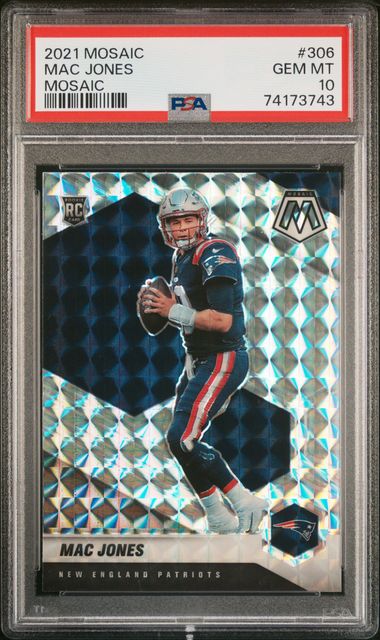 2021 Panini Origins Blue Jersey #105 Mac Jones Rookie Card - SGC NM-MT+ 8.5  on Goldin Auctions