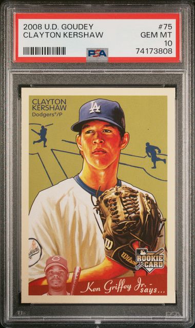 At Auction: 2008 Upper Deck Goudey Baseball Clayton Kershaw ROOKIE