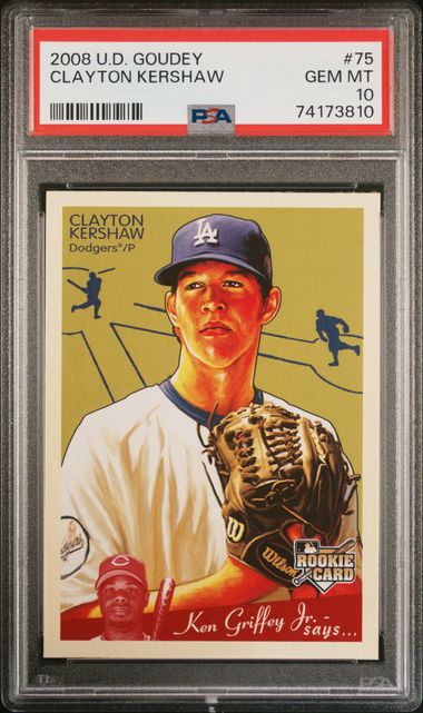 2008 Topps Heritage Baseball #595 Clayton Kershaw Rookie Card at