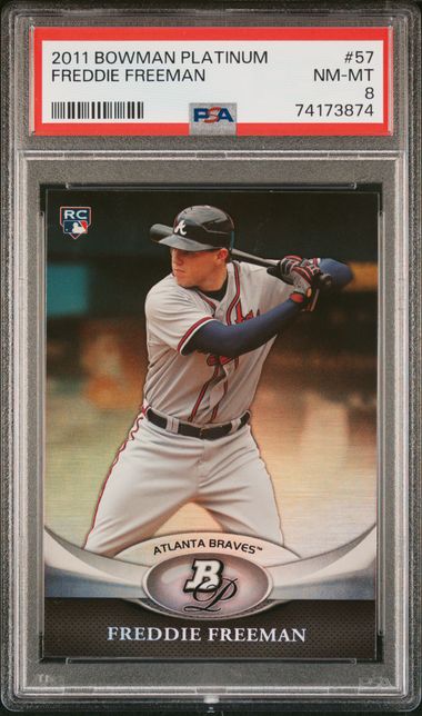 Freddie Freeman Rookie Card 2010 Bowman Platinum Prospects