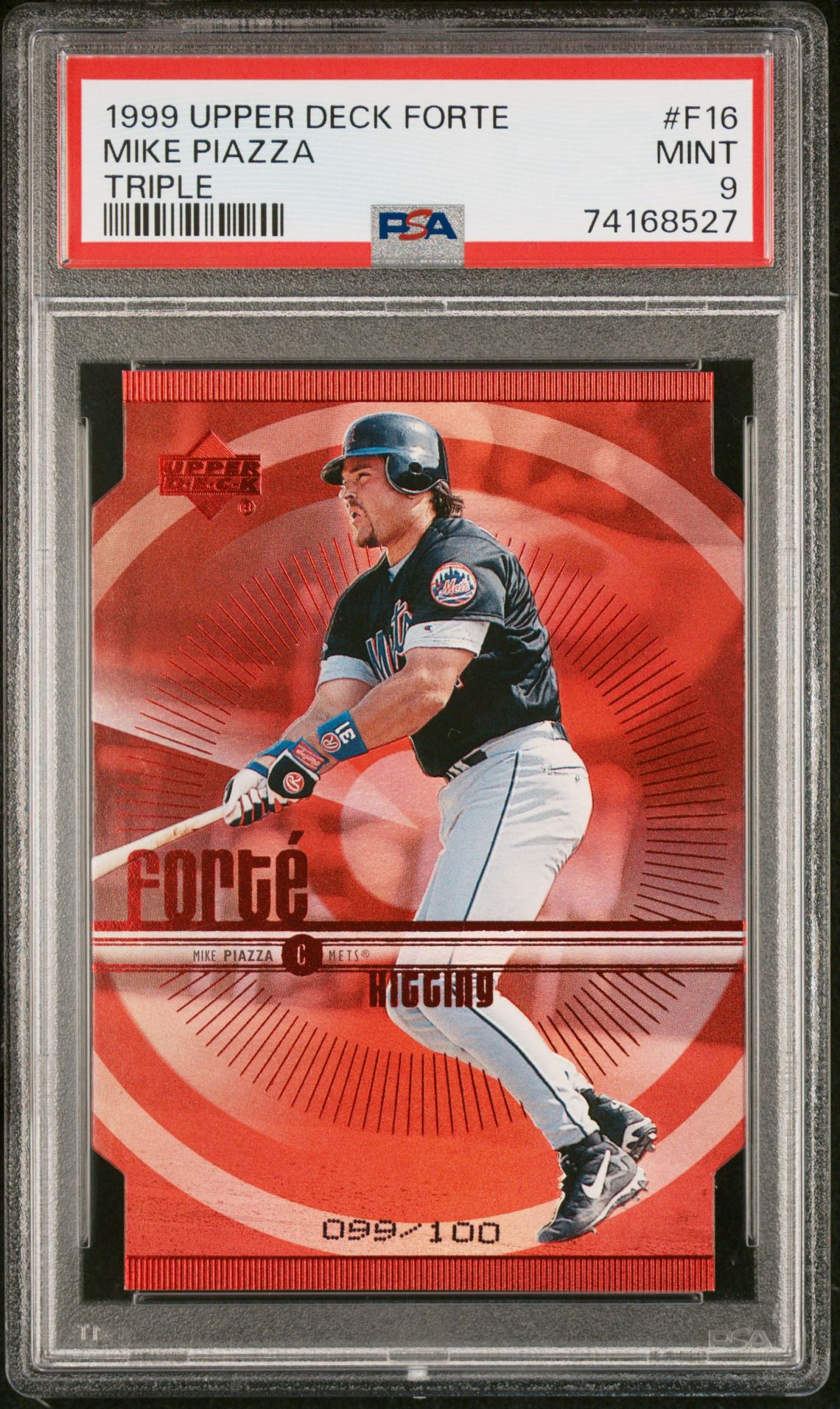 1999 Upper Deck UPPER DECK FORTE Red #F16 Mike Piazza front