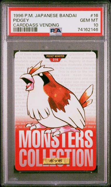 Pidgey card PSA 10, cert 74162146