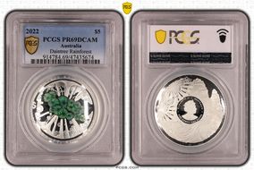 2022 $5 Daintree Rainforest Colorized PR69DCAM