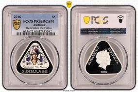2016 $5 Remember the Fallen PR69DCAM