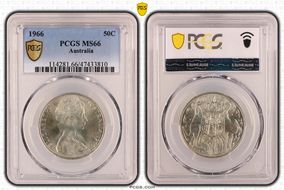 1966 50C KM-67  Ag MS66
