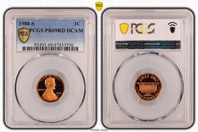1988-S 1C PR69DCAM