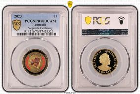 2023 $1 Vegemite Centenary Colorized PR70DCAM