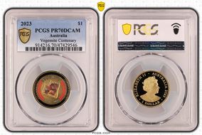 2023 $1 Vegemite Centenary Colorized PR70DCAM