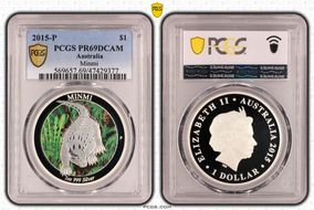 2015-P $1 Minmi PR69DCAM