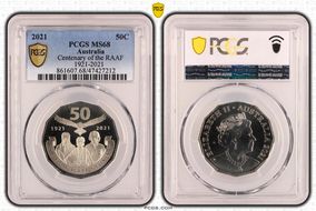2021 50C Centenary of the RAAF 1921-2021 MS68