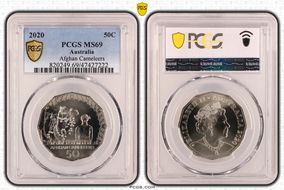 2020 50C Afghan Cameleers MS69