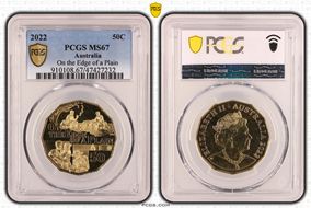 2022 50C On the Edge of a Plain MS67