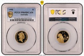 1990 $2 PR69DCAM