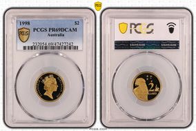 1998 $2 PR69DCAM