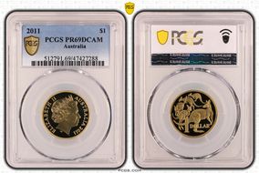 2011 $1 PR69DCAM