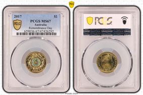 2017 $2 Remembrance Day Colorized MS67