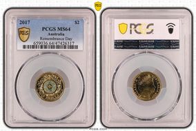 2017 $2 Remembrance Day Colorized MS64