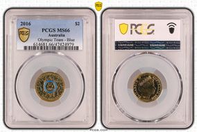 2016 $2 Olympic Team - Blue MS66