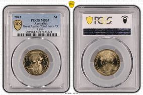 2022 $1 Great Aussie Coin Hunt - 'O' Opal MS65