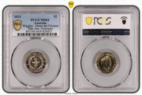 2021 $2 Wiggles - Henry the Octopus 30th Ann. Colorized MS64