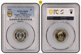 2021 $2 Wiggles - Wags the Dog 30th Ann. Colorized MS66