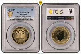 2018-P $1 Macquarie Lighthouse MS69