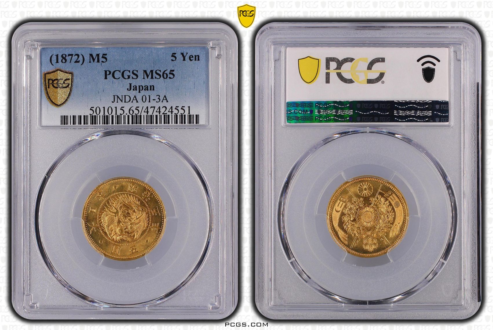 PCGS Certificate Verification Coin Details For Cert #47424551