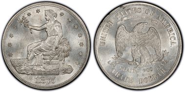 1875-S/CC T$1 MS61