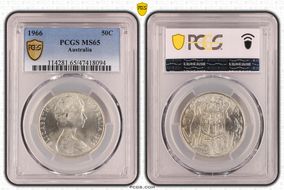 1966 50C KM-67  Ag MS65