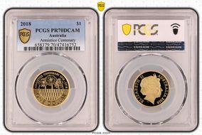 2018 $1 Armistice Centenary PR70DCAM