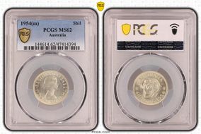 1954(m) Shil KM-53  Ag MS62