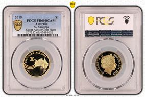 2019 $1 X- Xantippe Great Aussie Coin Hunt PR69DCAM