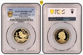 2022 $1 Great Aussie Coin Hunt - 'Z' Zebra Finch PR70DCAM