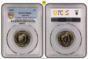 2019 $1 Coinage Portrait 1998-2019 MS69
