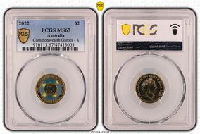 2022 $2 Commonwealth Games - S Colorized MS67