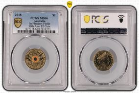 2018 $2 In Flanders Fields Colorized 30th Ann. $2 Coin MS66